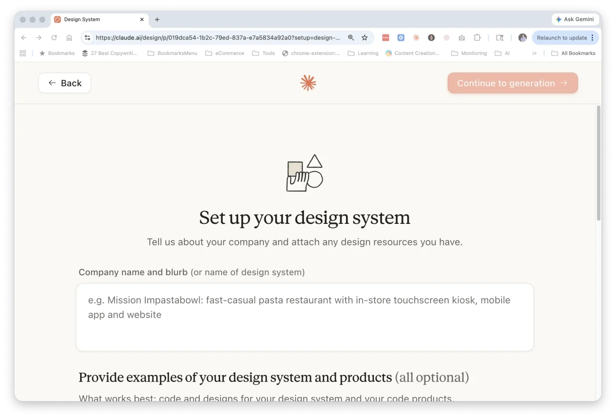 ساخت یک Design System با claude